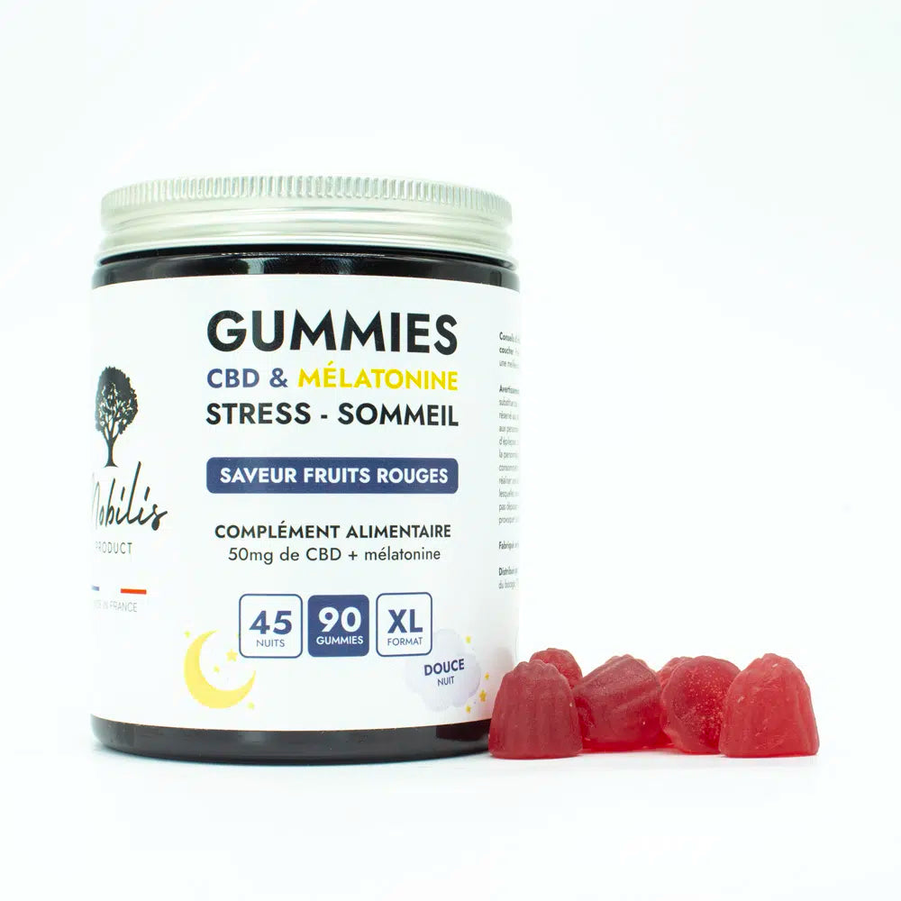 Gummies CBD + Mélatonine – Sommeil