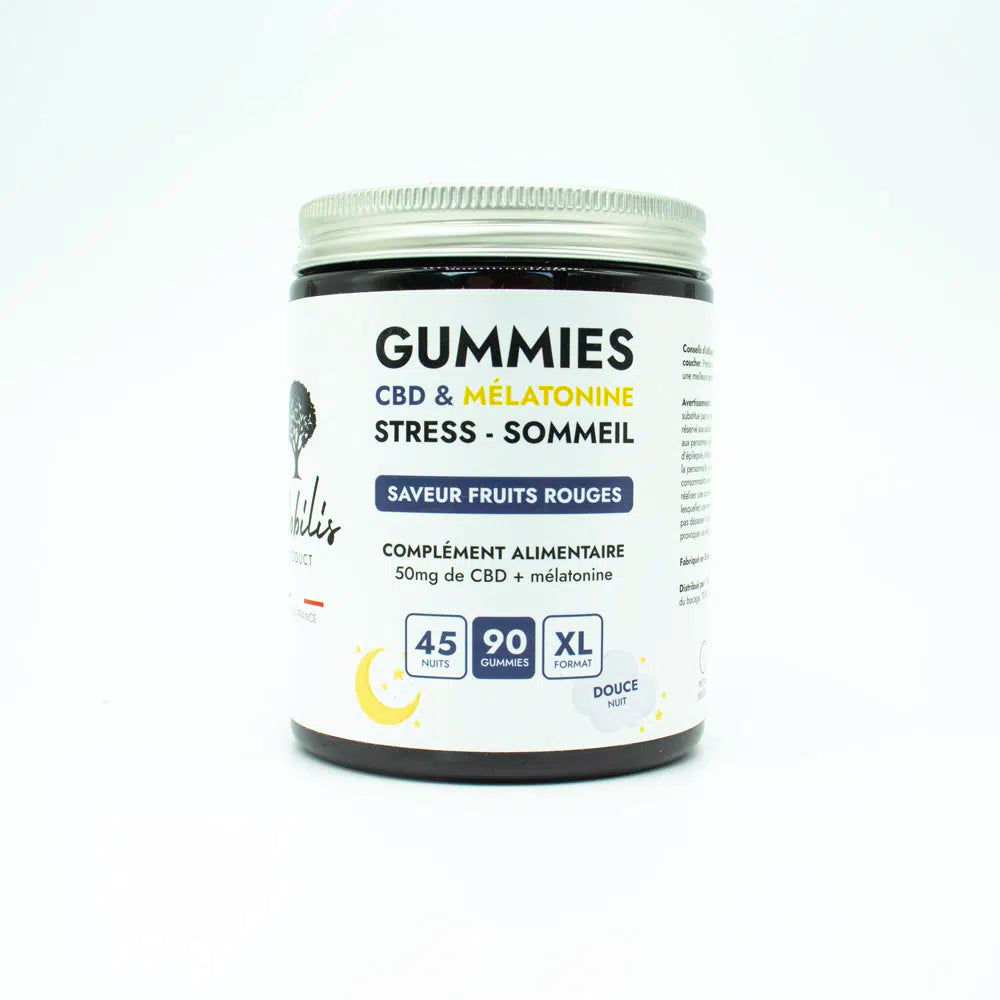 Gummies CBD + Mélatonine – Sommeil
