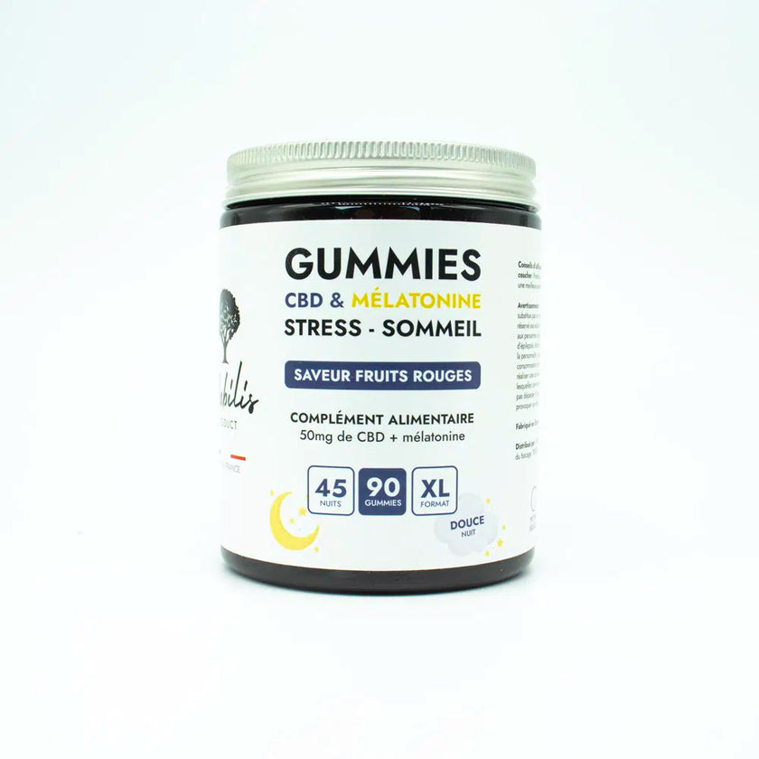 Gummies CBD + Mélatonine – Sommeil