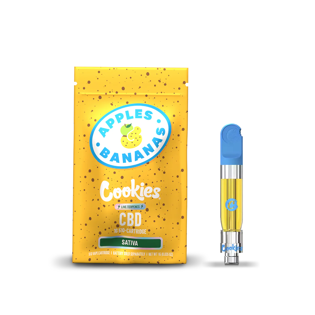 Cartouche CBD Apples and Bananas COOKIES